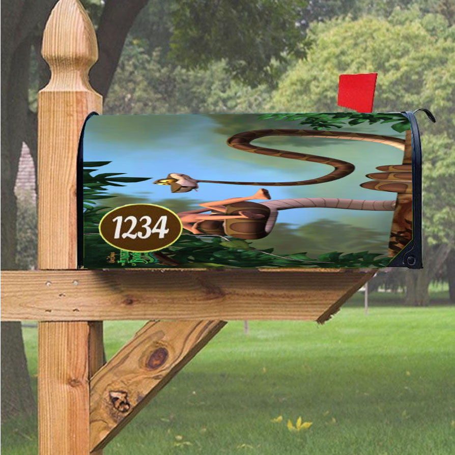 Jungle Disney Snake Magnetic Mailbox Cover 18" X 21" Outdoor Decor