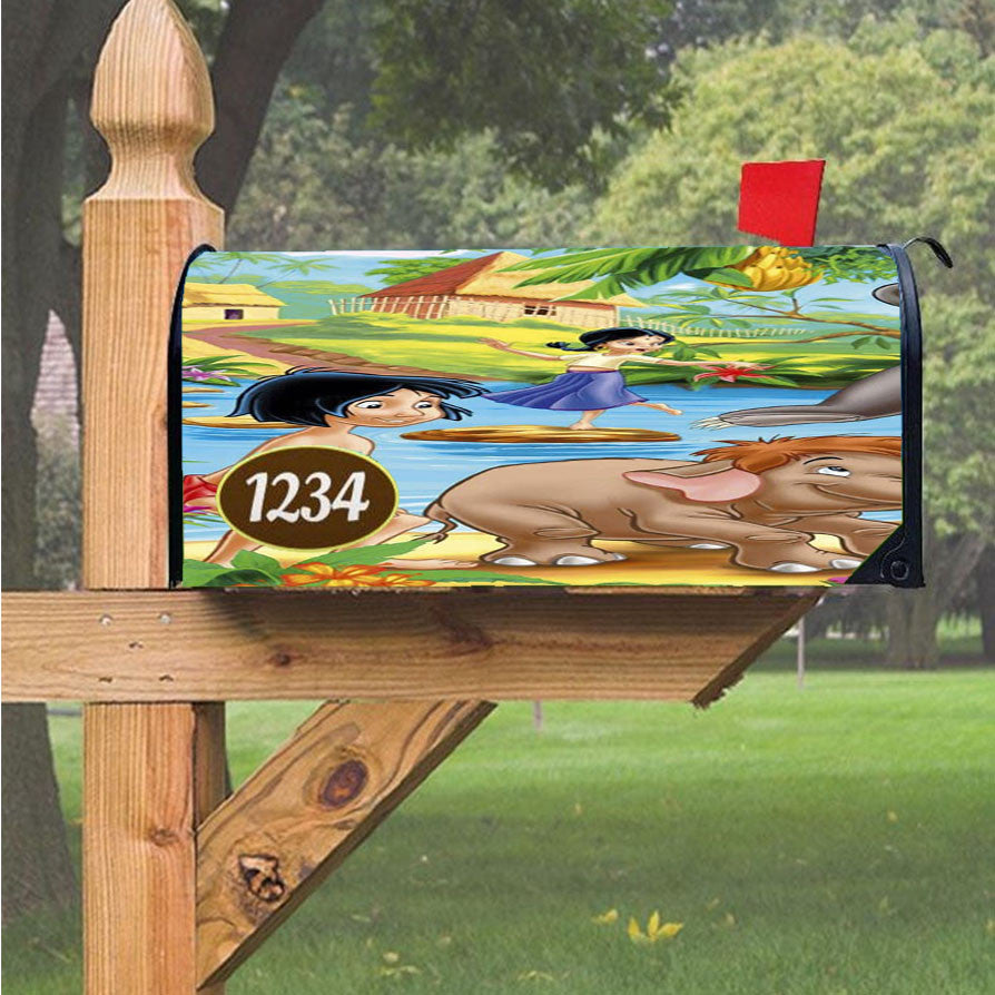 Jungle Elephant Disney Magnetic Mailbox Cover 18" X 21" Outdoor Decor