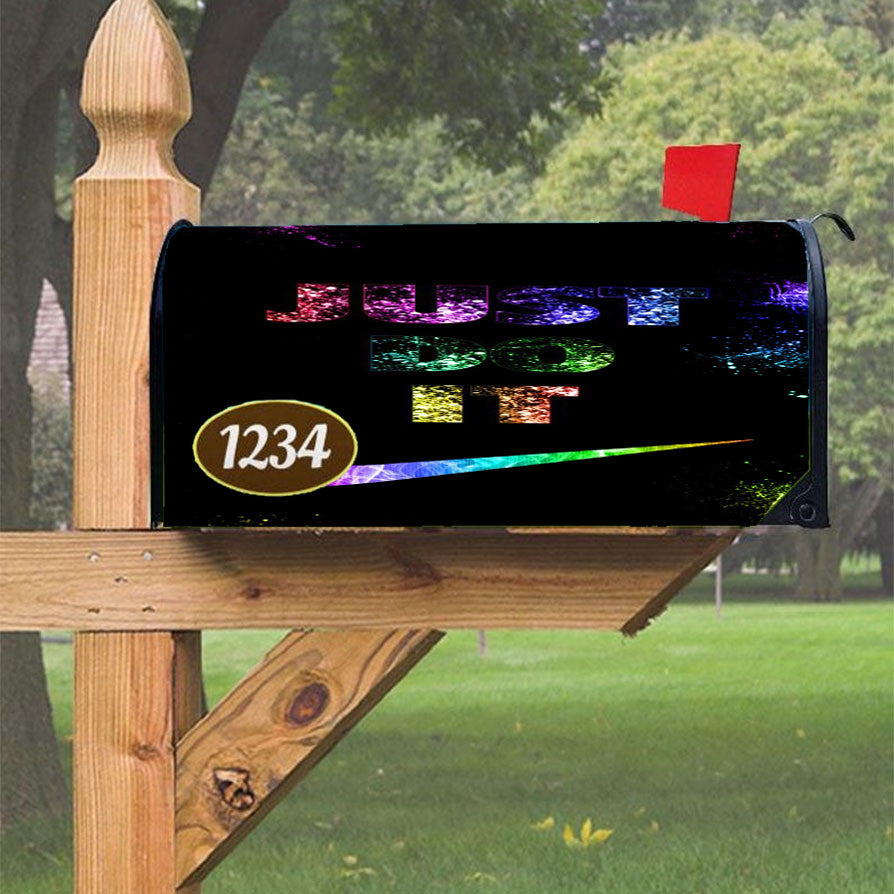 Just Do It 4 Magnetic Mailbox Cover 18" X 21" Outdoor Decor