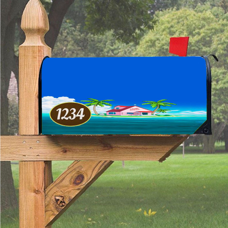 Kame House Dragon Ball Magnetic Mailbox Cover 18" X 21" Outdoor Decor