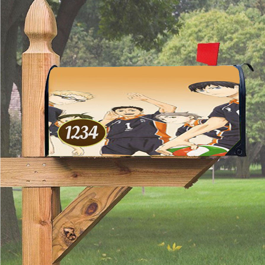 Karasuno Haikyuu Magnetic Mailbox Cover 18" X 21" Outdoor Decor