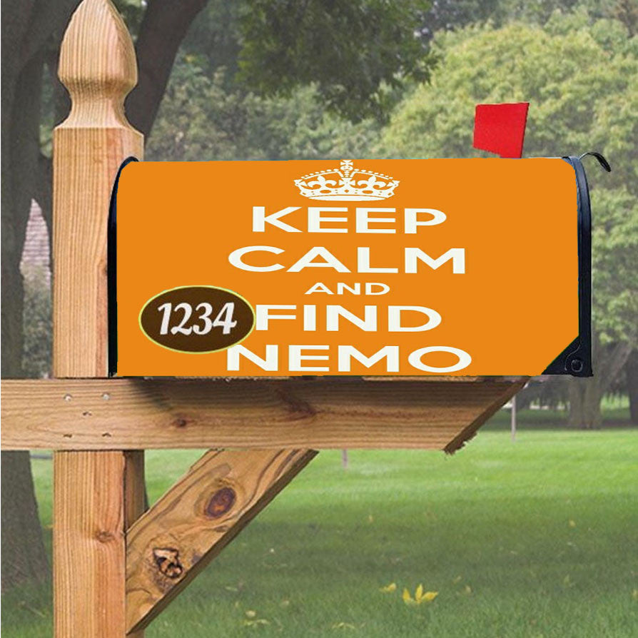 Keep Calm Find Nemo Magnetic Mailbox Cover 18" X 21" Outdoor Decor