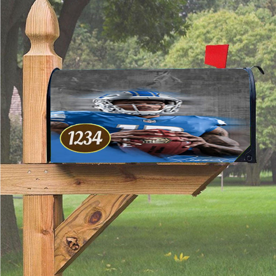 Kenny Golladay Detroit Lions Magnetic Mailbox Cover 18" X 21" Outdoor Decor