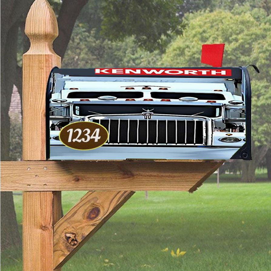 Kenworth Truck Logo Magnetic Mailbox Cover 18" X 21" Outdoor Decor