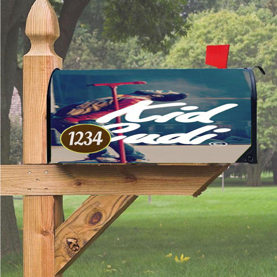 Kid Cudi Red Mike Magnetic Mailbox Cover 18" X 21" Outdoor Decor