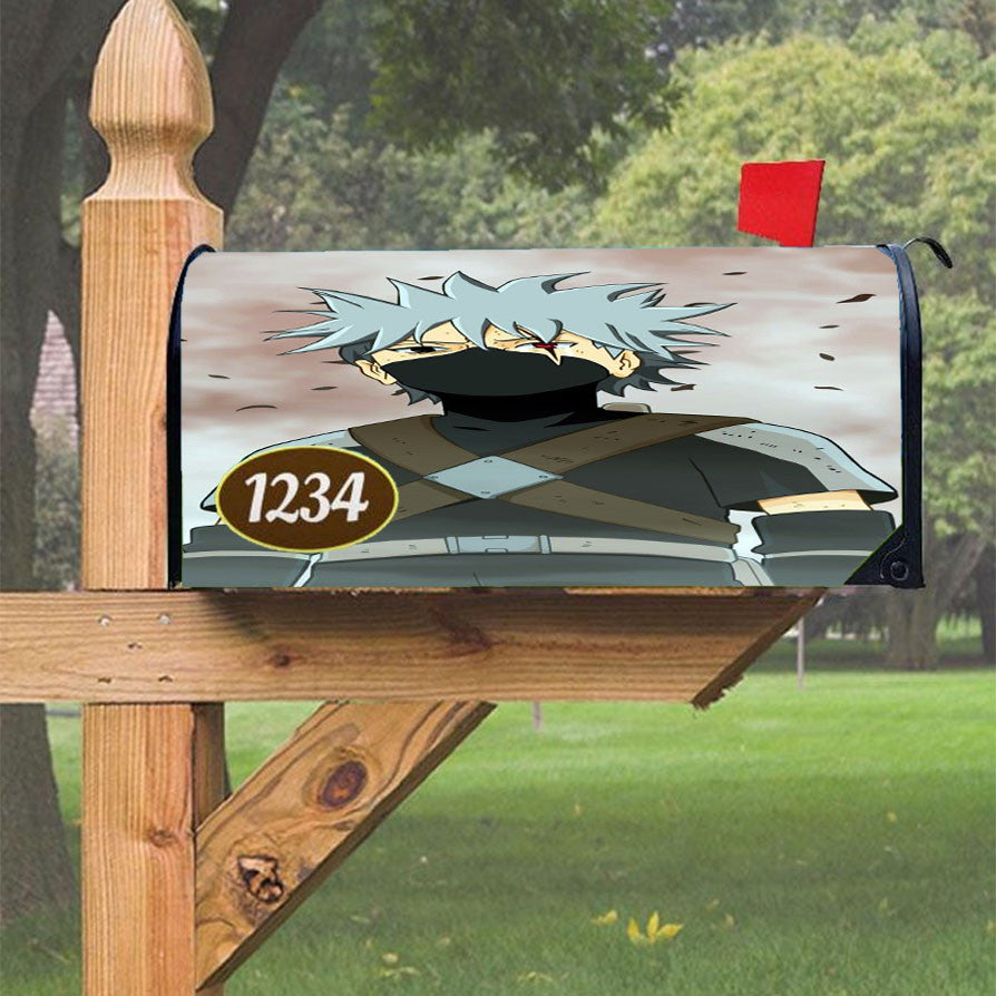 Kid Kakashi Sharingan Wallpaper Magnetic Mailbox Cover 18" X 21" Outdoor Decor