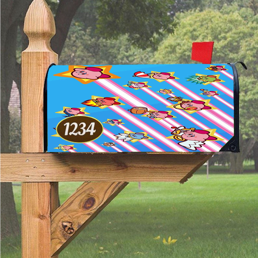 Kirby Adventure On Nintendo Magnetic Mailbox Cover 18" X 21" Outdoor Decor