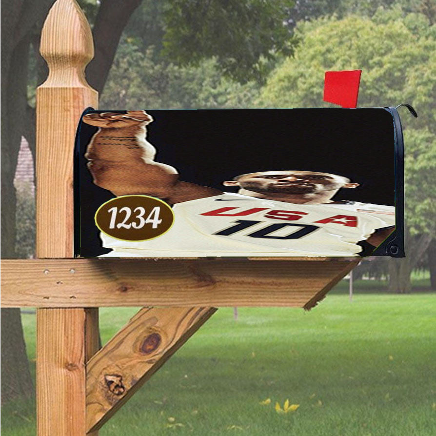 Kobe Bryant Usa Magnetic Mailbox Cover 18" X 21" Outdoor Decor