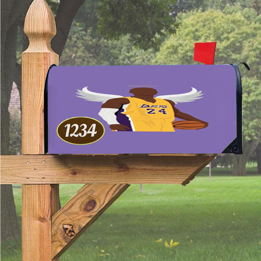 Kobe With Wings Magnetic Mailbox Cover 18" X 21" Outdoor Decor