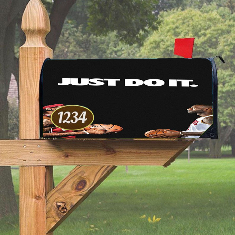 Lebron James Just Do It Nba Magnetic Mailbox Cover 18" X 21" Outdoor Decor
