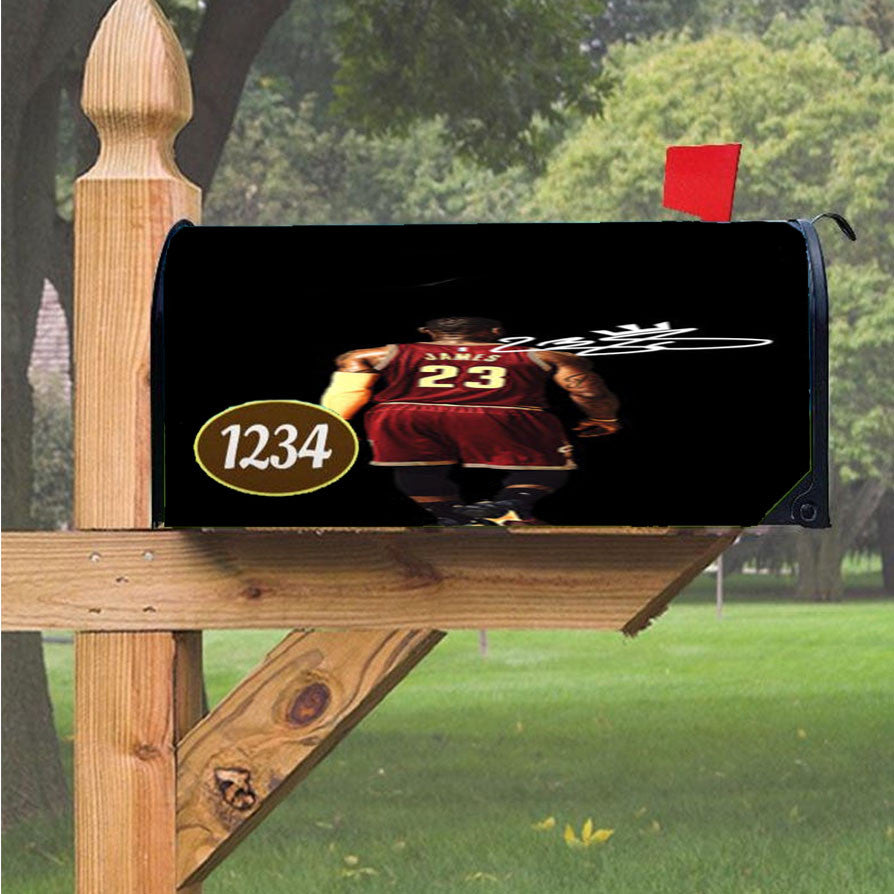 Lebron James Signature Magnetic Mailbox Cover 18" X 21" Outdoor Decor