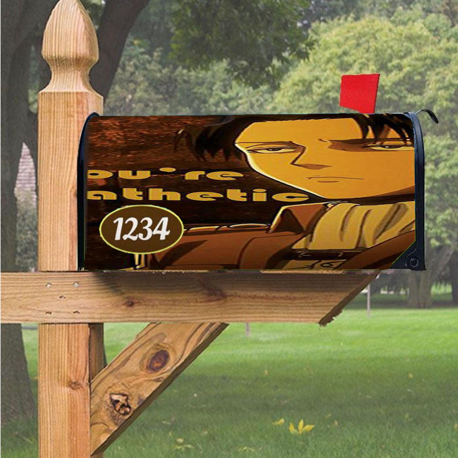 Levi Attack On Titan Magnetic Mailbox Cover 18" X 21" Outdoor Decor