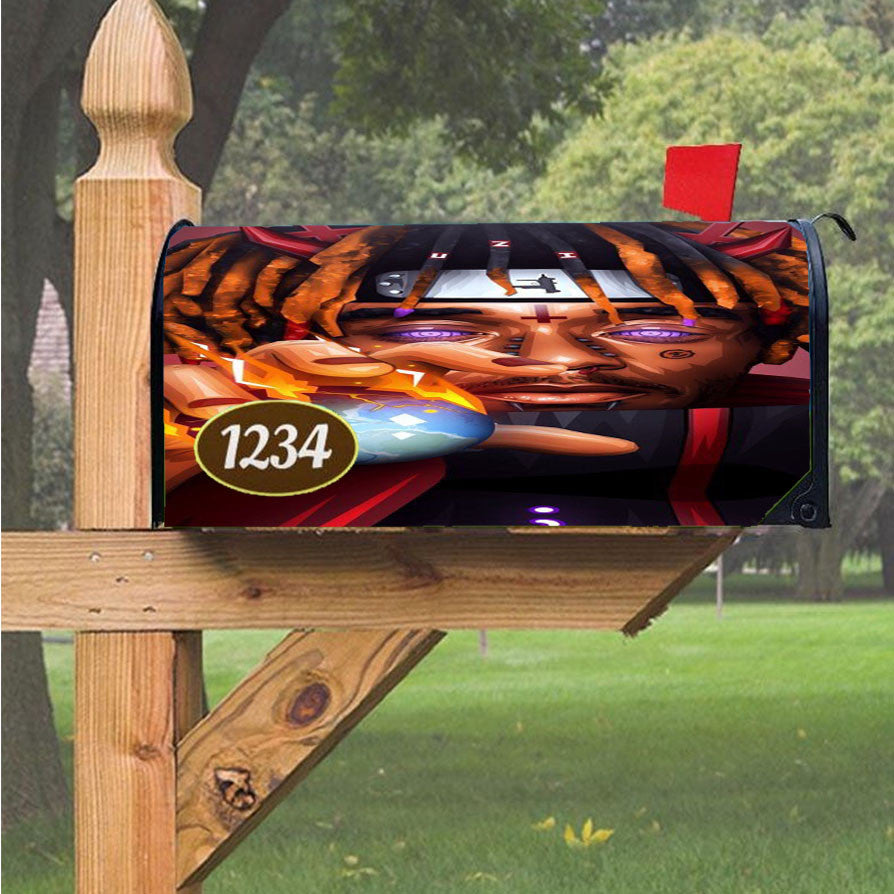 Lil Uzi Akatsuki Naruto Magnetic Mailbox Cover 18" X 21" Outdoor Decor