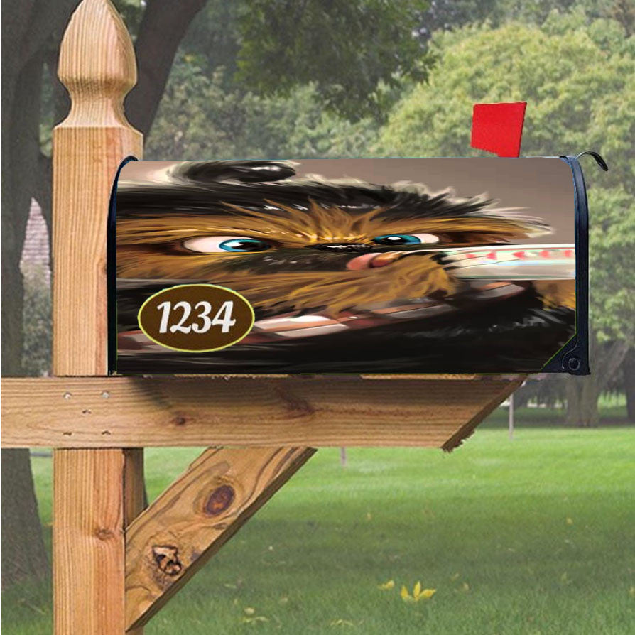 Little Chewbacca Star Wars Magnetic Mailbox Cover 18" X 21" Outdoor Decor