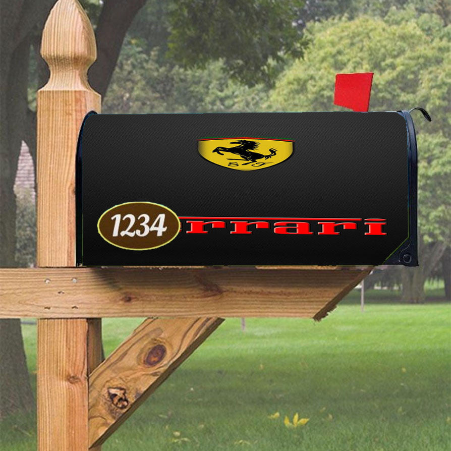 Logo Ferrari 318 Magnetic Mailbox Cover 18" X 21" Outdoor Decor