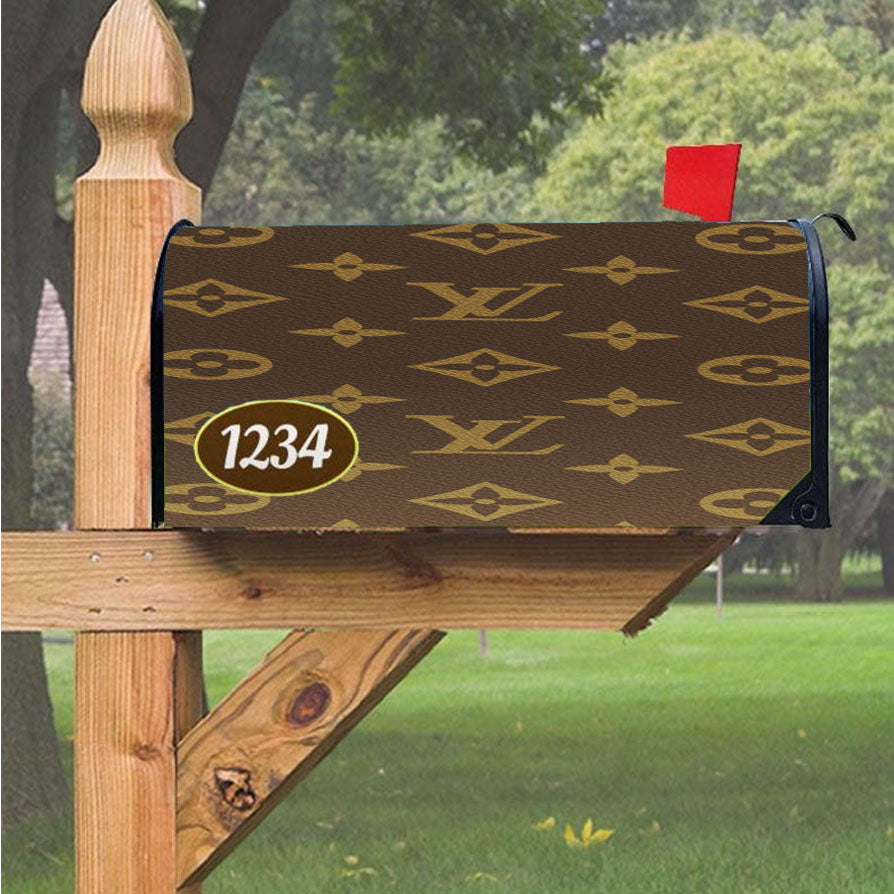 Louis Vuitton Prime Magnetic Mailbox Cover 18" X 21" Outdoor Decor