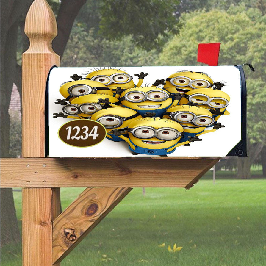 Love Minions Magnetic Mailbox Cover 18" X 21" Outdoor Decor