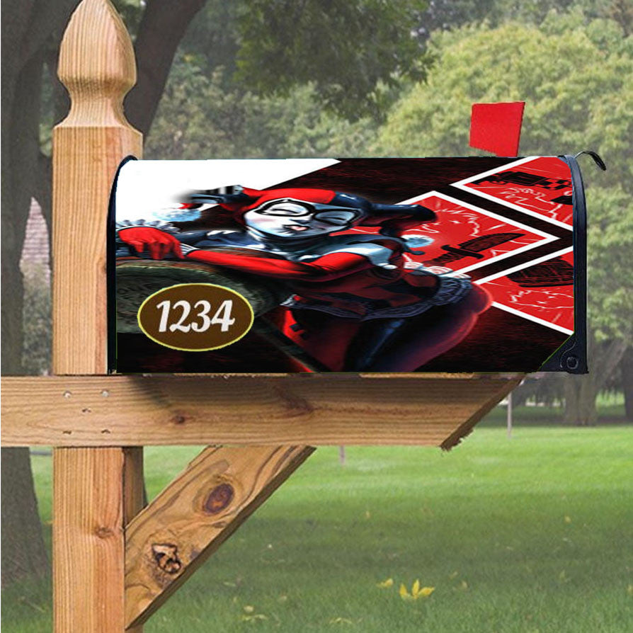 Mallet In Harley Quinn Magnetic Mailbox Cover 18" X 21" Outdoor Decor