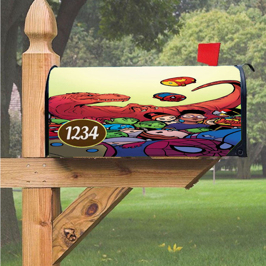 Marvel Tsum Tsum 2 Magnetic Mailbox Cover 18" X 21" Outdoor Decor
