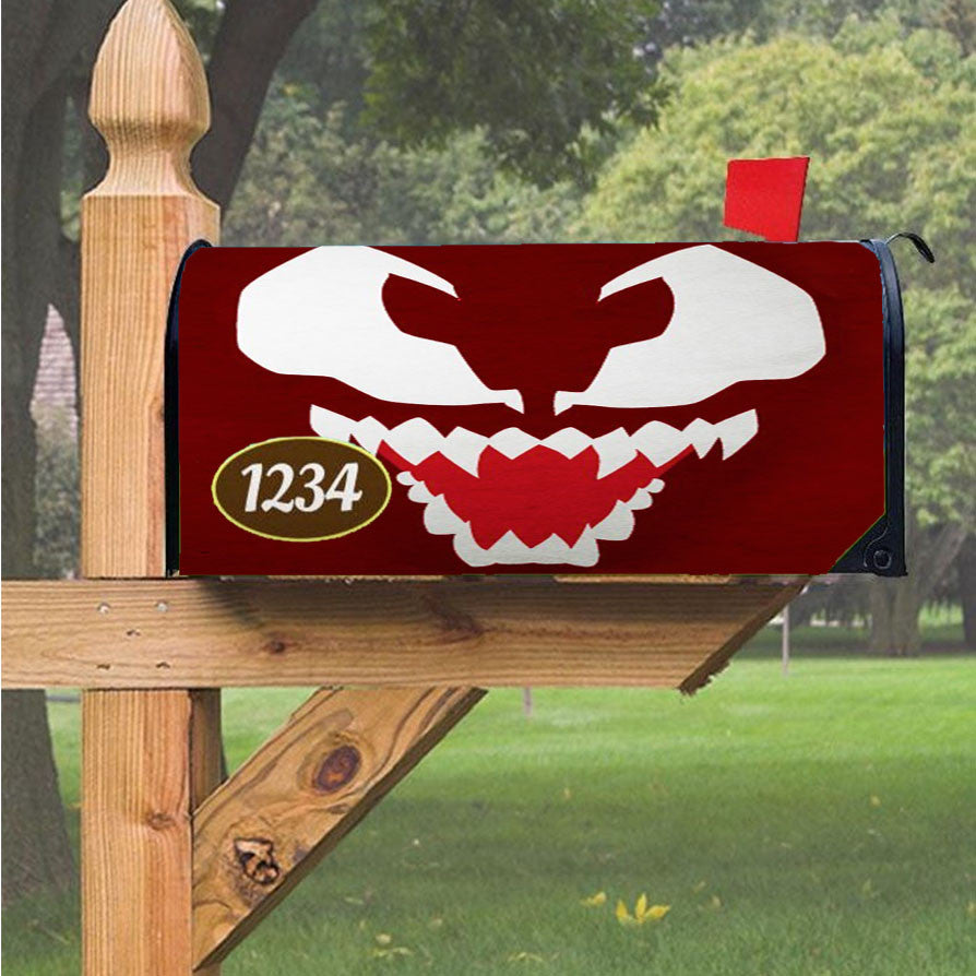 Marvel Venom Logo Face Magnetic Mailbox Cover 18" X 21" Outdoor Decor