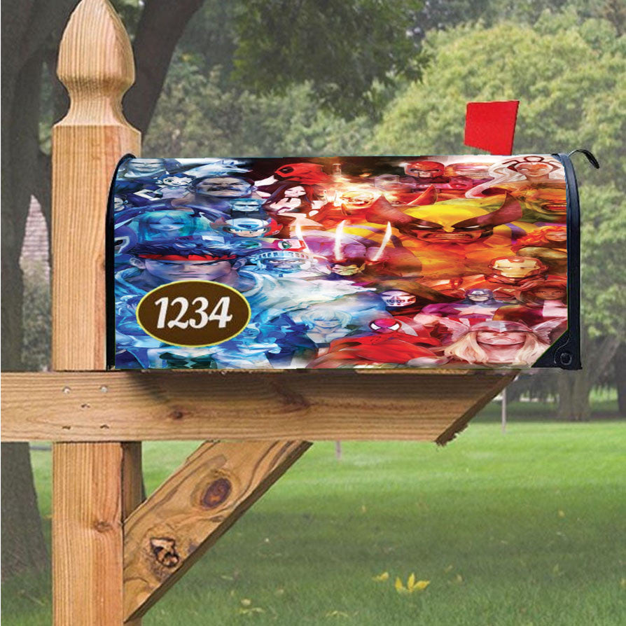 Marvel Vs Capcom Magnetic Mailbox Cover 18" X 21" Outdoor Decor