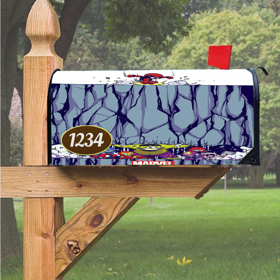 Marvels Cartoon Angry Magnetic Mailbox Cover 18" X 21" Outdoor Decor