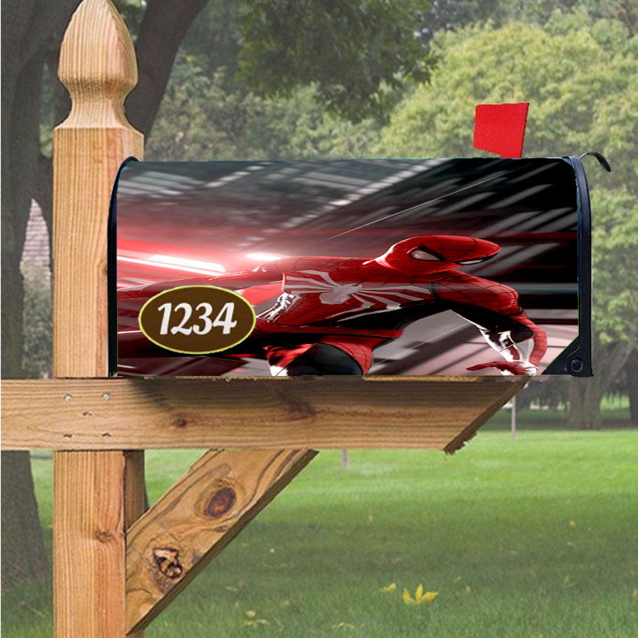 Marvels Spiderman Light Flash Magnetic Mailbox Cover 18" X 21" Outdoor Decor