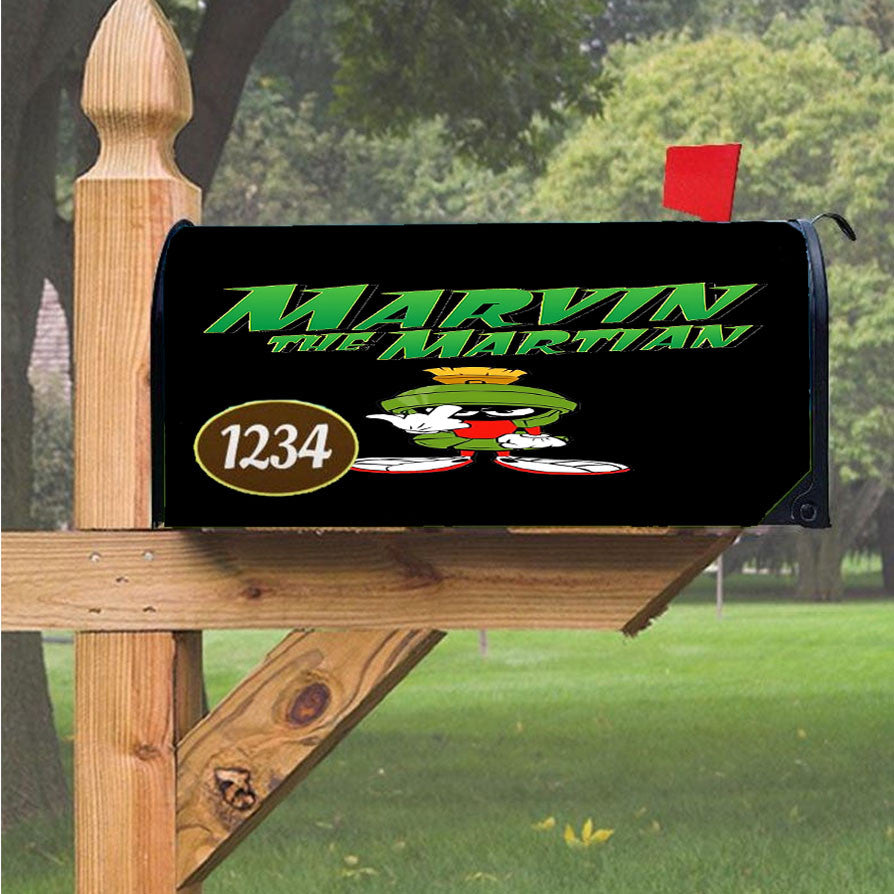 Marvin The Martian Magnetic Mailbox Cover 18" X 21" Outdoor Decor