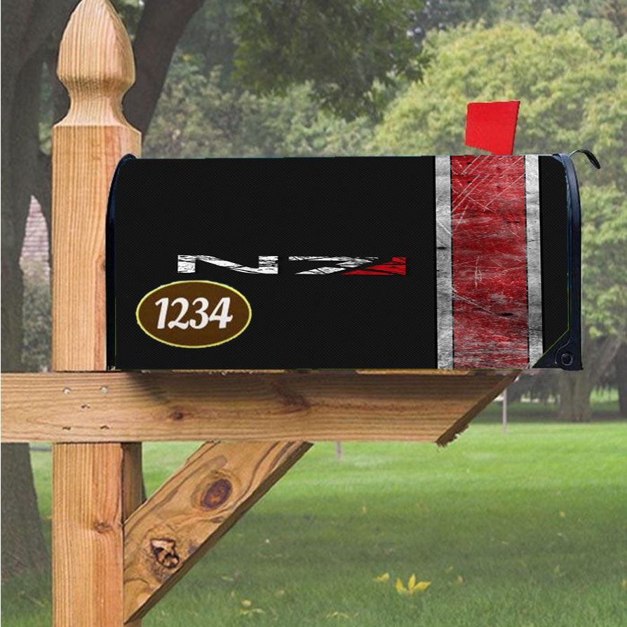 Mass Effect N7 Magnetic Mailbox Cover 18" X 21" Outdoor Decor