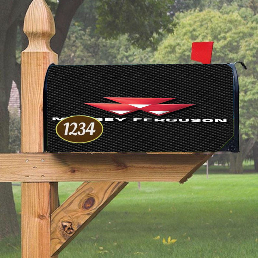 Massey Ferguson Logo 2 Magnetic Mailbox Cover 18" X 21" Outdoor Decor