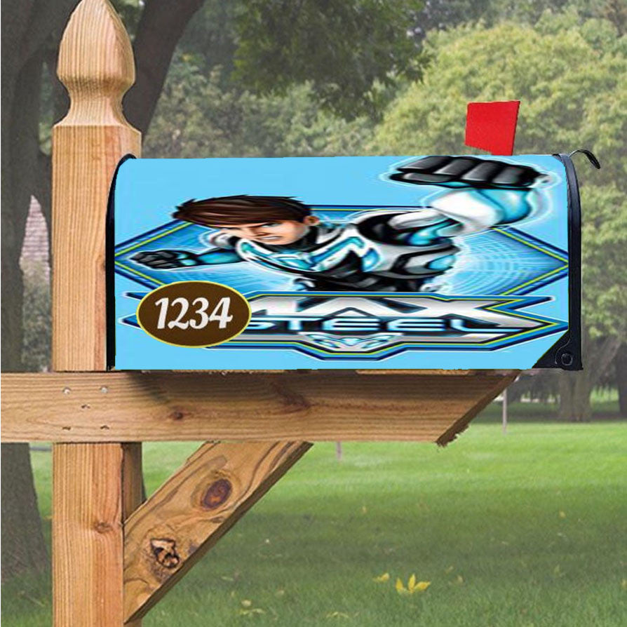 Max Steel Magnetic Mailbox Cover 18" X 21" Outdoor Decor