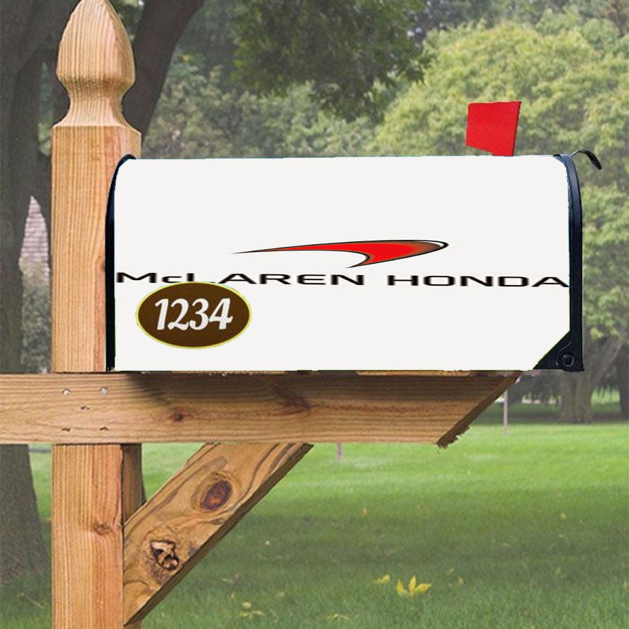 Mclaren Honda Magnetic Mailbox Cover 18" X 21" Outdoor Decor