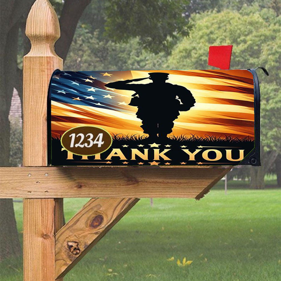 Memorial Day Magnetic Mailbox Cover 18" X 21" Outdoor Decor