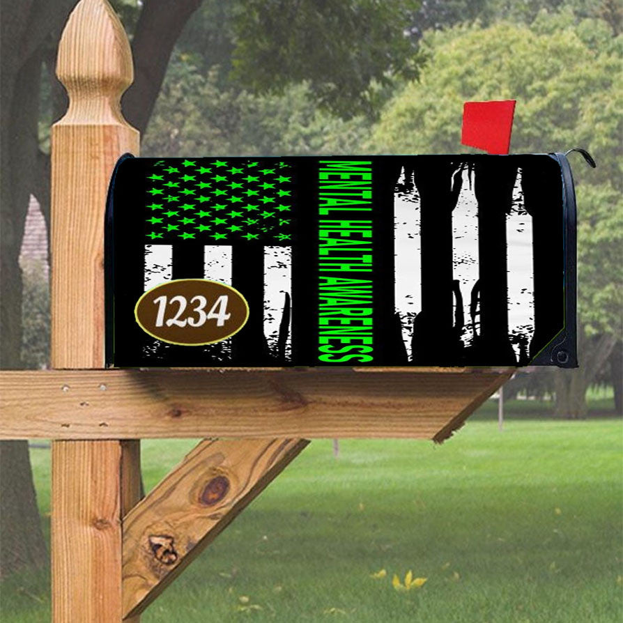 Mental Health Awareness Magnetic Mailbox Cover 18" X 21" Outdoor Decor