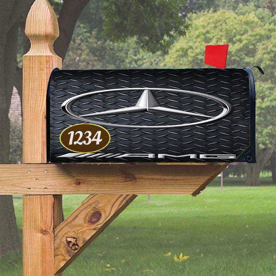 Mercedes Benz Amg 2 Magnetic Mailbox Cover 18" X 21" Outdoor Decor