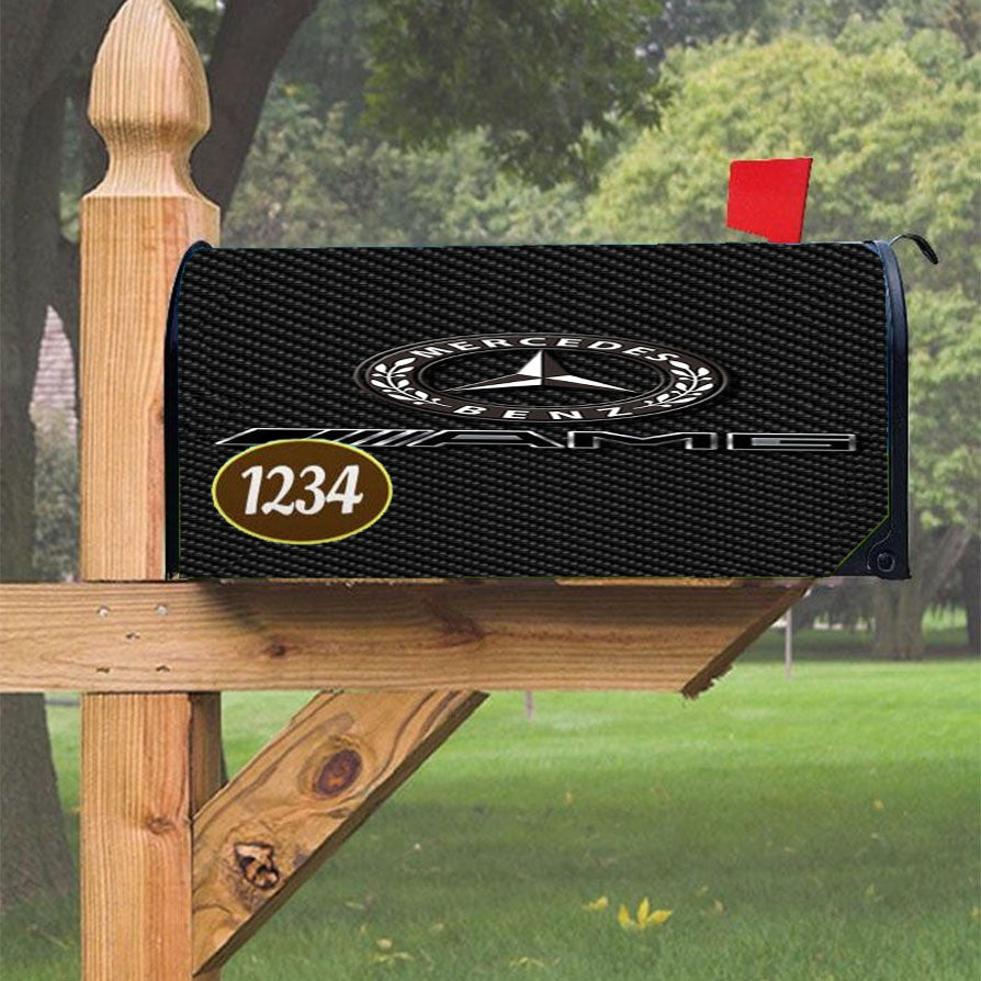 Mercedes Benz Amg 3 Magnetic Mailbox Cover 18" X 21" Outdoor Decor