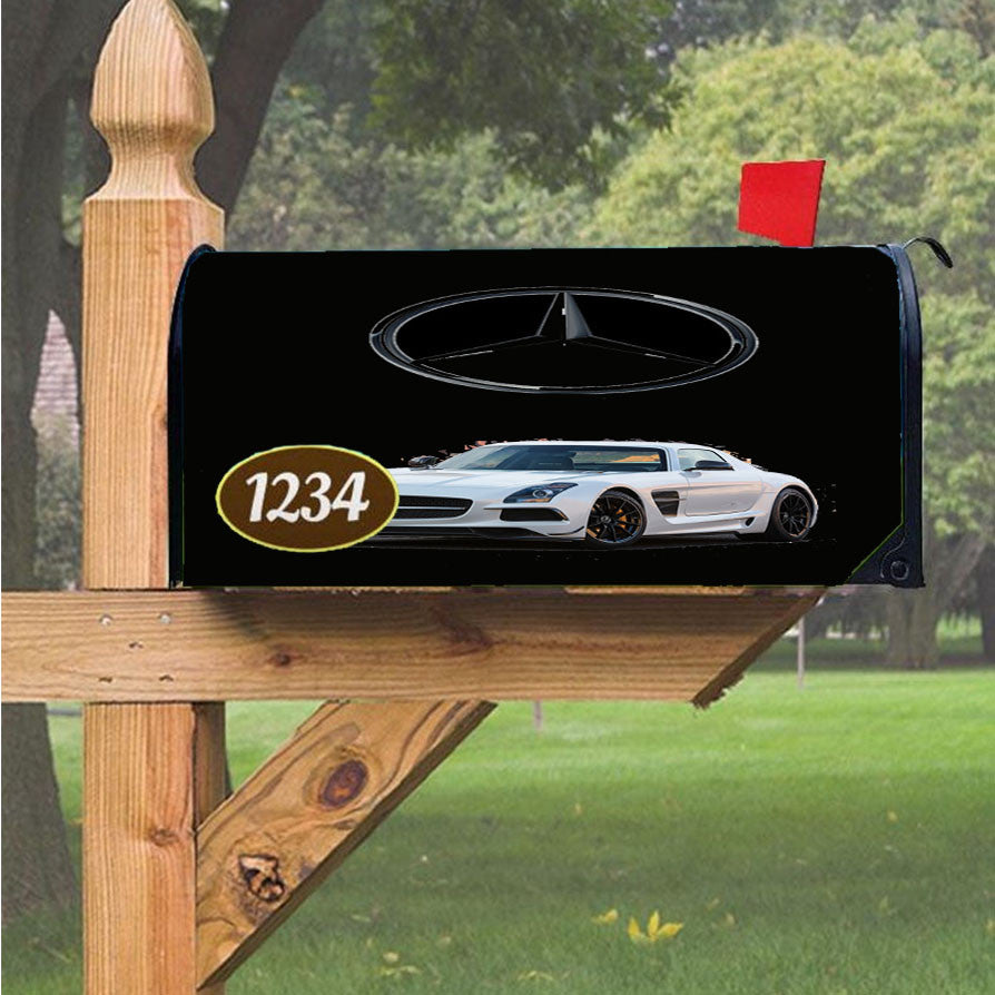 Mercedes Benz Sls Amg Magnetic Mailbox Cover 18" X 21" Outdoor Decor