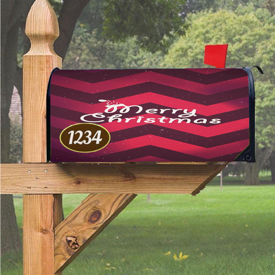 Merry Christmas Cute Magnetic Mailbox Cover 18" X 21" Outdoor Decor