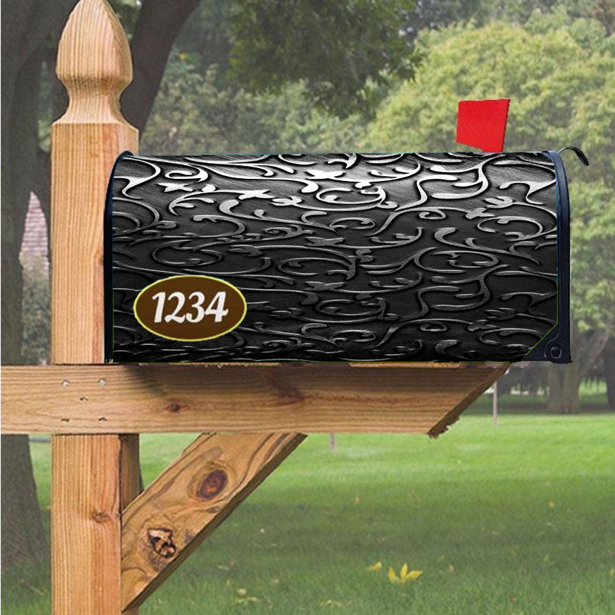 Metallic Flower Magnetic Mailbox Cover 18" X 21" Outdoor Decor