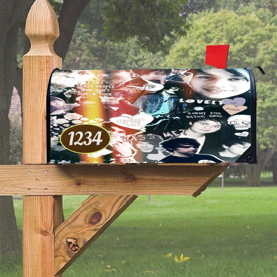 Michael Clifford Collage Magnetic Mailbox Cover 18" X 21" Outdoor Decor