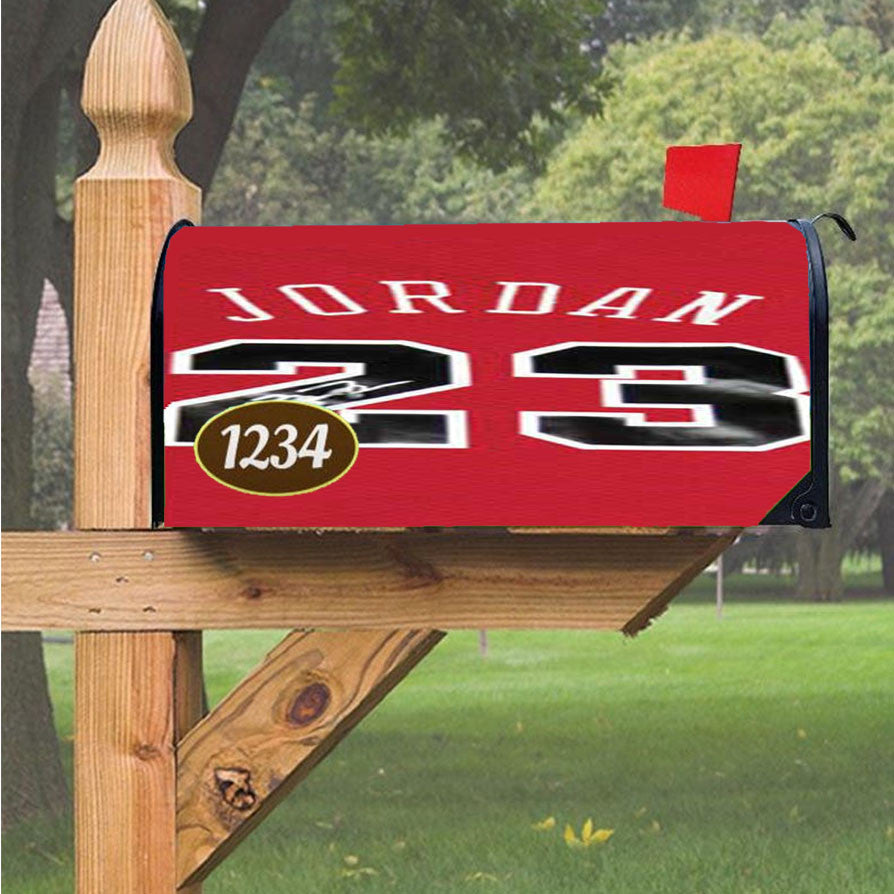 Michael Jordan Jersey Signed 23 Magnetic Mailbox Cover 18" X 21" Outdoor Decor