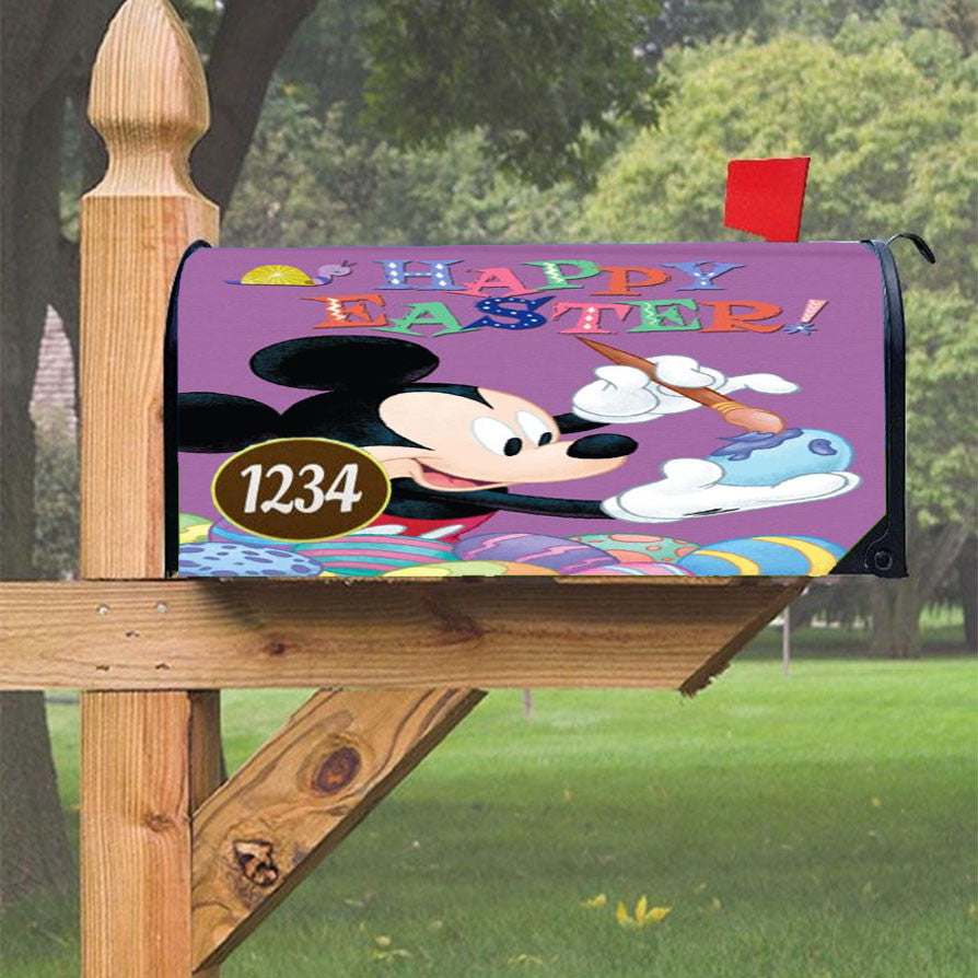 Mickey Happy Easter Magnetic Mailbox Cover 18" X 21" Outdoor Decor
