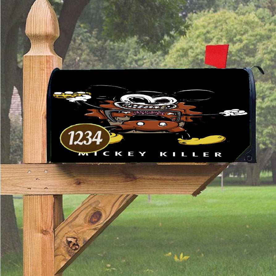 Mickey Killer Chocolate Magnetic Mailbox Cover 18" X 21" Outdoor Decor