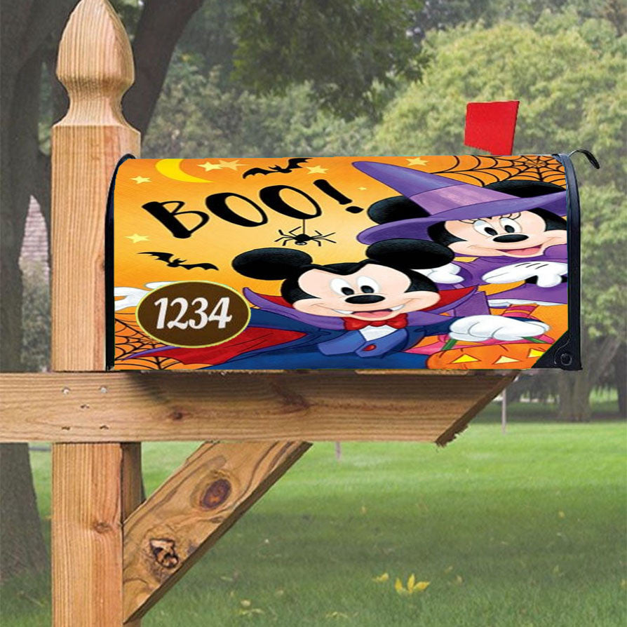 Mickey Minnie Boo Magnetic Mailbox Cover 18" X 21" Outdoor Decor