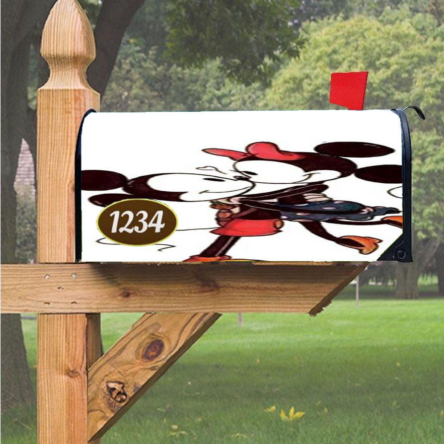 Mickey Minnie Lift Magnetic Mailbox Cover 18" X 21" Outdoor Decor