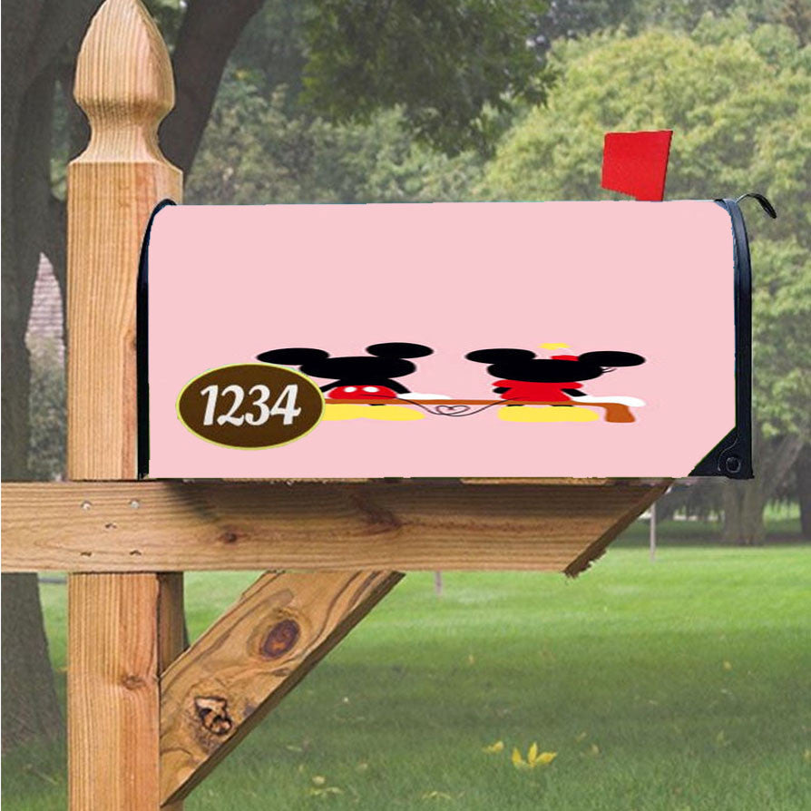 Mickey Minnie Mouse Simple Magnetic Mailbox Cover 18" X 21" Outdoor Decor