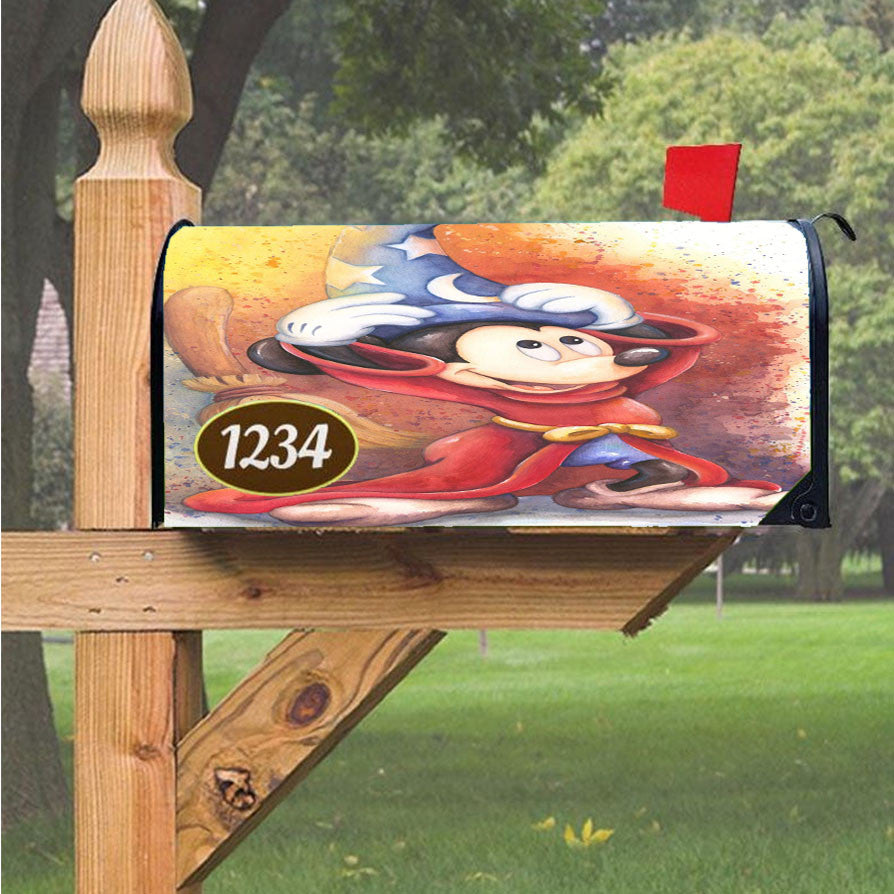 Mickey The Witcher Magnetic Mailbox Cover 18" X 21" Outdoor Decor