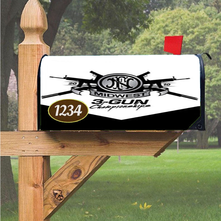 Midwest Gun Championship Magnetic Mailbox Cover 18" X 21" Outdoor Decor