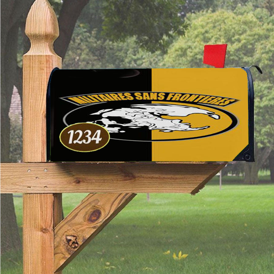Militaires Sans Frontieres 4 Magnetic Mailbox Cover 18" X 21" Outdoor Decor