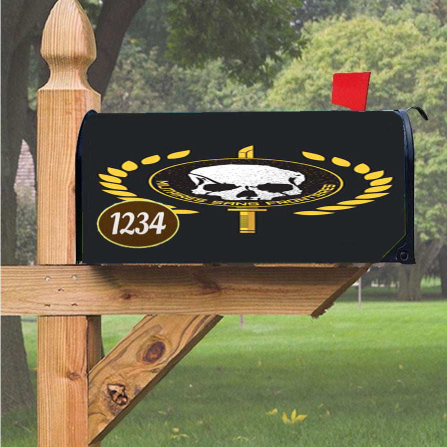 Militaires Sans Frontieres Logo Magnetic Mailbox Cover 18" X 21" Outdoor Decor